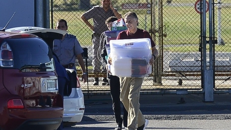 16-03-2018Cristóbal López saliendo de la cárcel de Ezeiza Foto David Fenandez