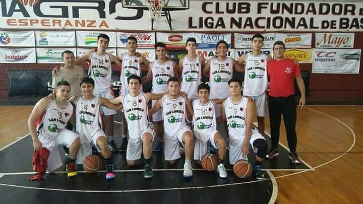 Buen papel de los chicos de San Lorenzo en el cuadrangular de ida de la Liga Provincial de básquet
