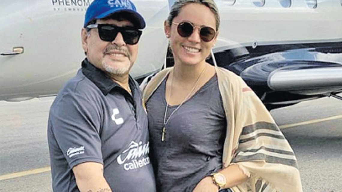 Diego Maradona y Rocío Oliva