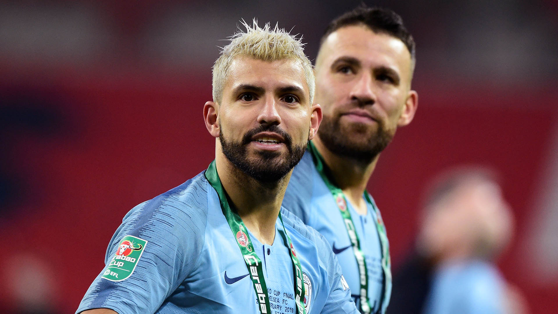 Así festejó Sergio Agüero la conquista de la Carabao Cup con la que alcanzó una nueva marca
