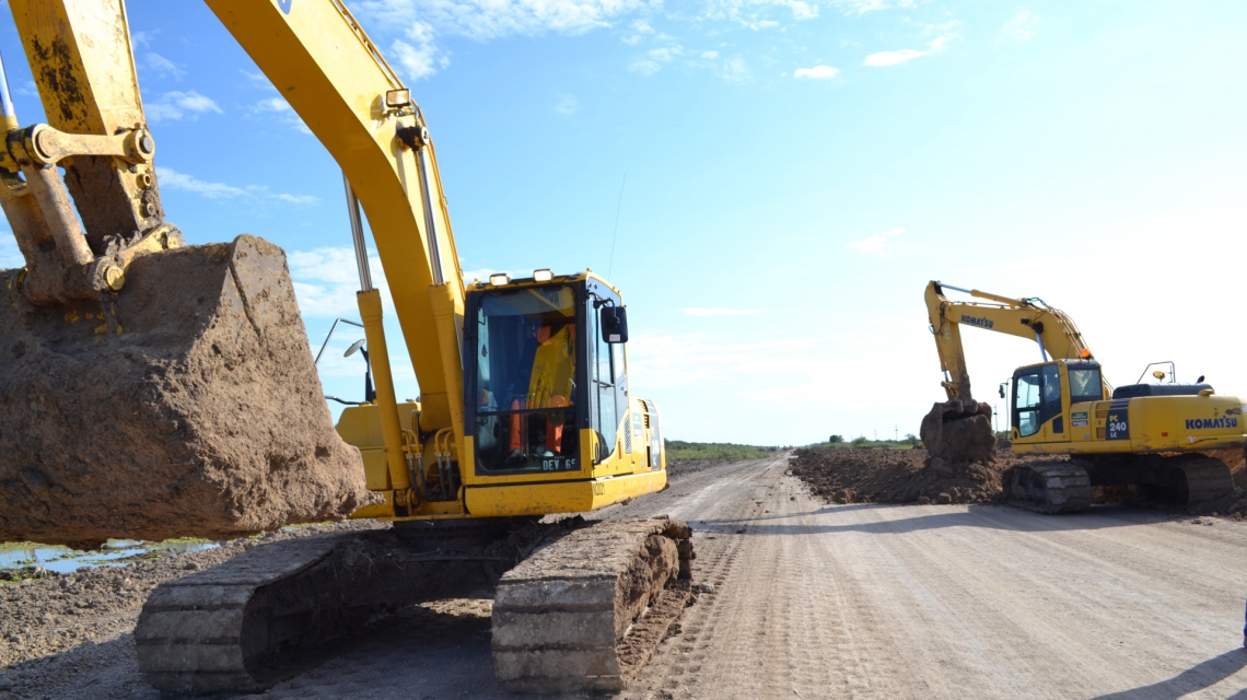 AVANZA LA PAVIMENTACIÓN DE LA RUTA 36, ENTRE ROMANG Y COLONIA SAGER