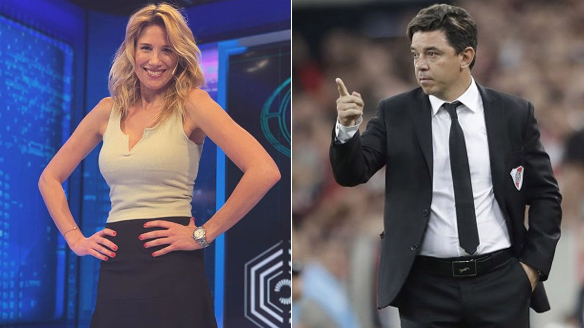 Rumores de romance entre la periodista Alina Moine y Marcelo Gallardo