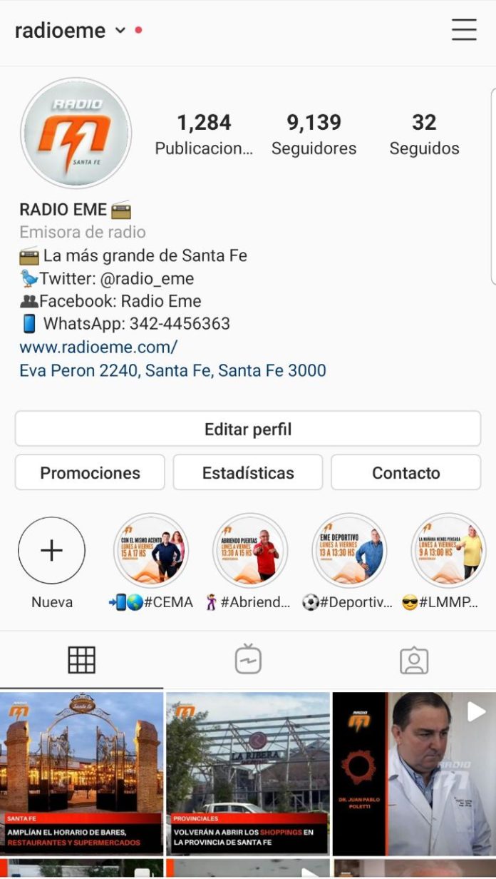 instagram radio eme