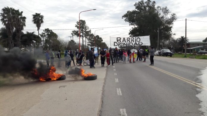Barrio Dignidad - corte de ruta 1