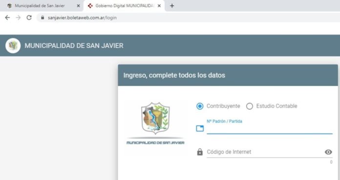 Trámites on line - Municipalidad de San Javier