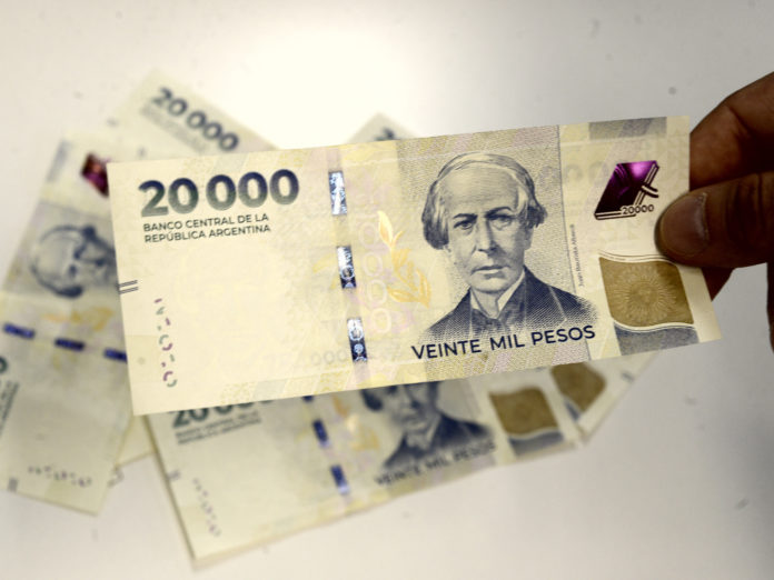 billete 20 mil