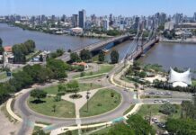 Miércoles caluroso y con cielo despejado en la ciudad de Santa Fe
