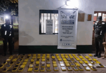 Ceres: incautaron más de 100 kilos de cocaína ocultos en un auto durante un control en Ruta 34