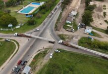 Llegaron las tres primeras vigas longitudinales para el nuevo Puente Santa Fe-Santo Tomé