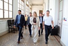 Plan Bandera: Pullaro y Cococcioni recibieron a la flamante ministra Monteoliva