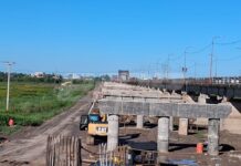 Puente Santa Fe-Santo Tomé: con un avance de 25 %, comenzó la colocación de las vigas provenientes de San Luis