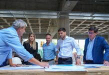 Avanza la obra en el Instituto «Almirante Brown», un edificio clave para la formación docente