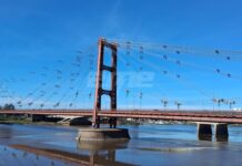 El Puente Colgante se enciende otra vez: inició la renovación total de su iluminación