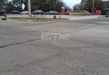 Preocupación en barrio Sur: apareció un hundimiento en J. J. Paso a pocos días de inaugurada la obra