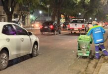 Tras el banderazo por la Selección, retiraron más de dos toneladas de residuos en Bulevar Gálvez