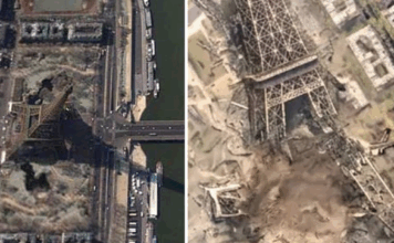 Google Earth suspendió la función para crear fotos con IA: apareció una Torre Eiffel derrumbada