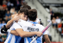 Los Leones golearon 7-1 a Nueva Zelanda y avanzaron a la segunda fase del Mundial de hockey