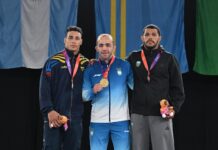 Argentina, Venezuela y Ecuador brillaron en la lucha grecorromana de Rosario