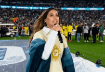 El poncho catamarqueño que Soledad llevó a la despedida de Messi y que ahora buscan desde todo el mundo