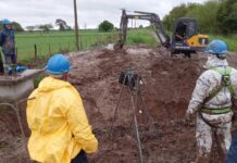 Reparan una pérdida en el acueducto que abastece a Santo Tomé y Sauce Viejo: las lluvias complican los trabajos