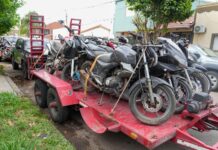 Retiraron 70 motos secuestradas de la Comisaría 9ª de Santa Fe