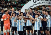 Argentina se consagró en la Liga Evolución de Futsal y Santa Fe acompañó con miles de espectadores