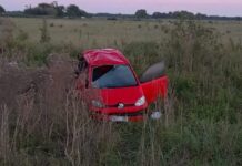 Tragedia en Soledad: encontraron sin vida a un hombre tras el vuelco de su automóvil